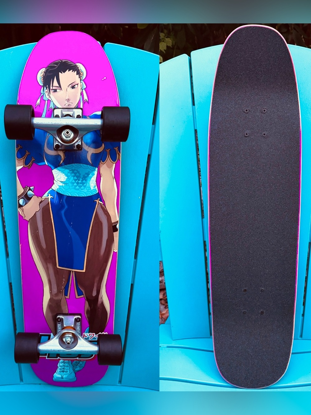 HUF VS STREET FIGHTER CHUN-LI COMPLETE SKATEBOARD 8.5” INDEPENDENT HOLLOW TRUCKS